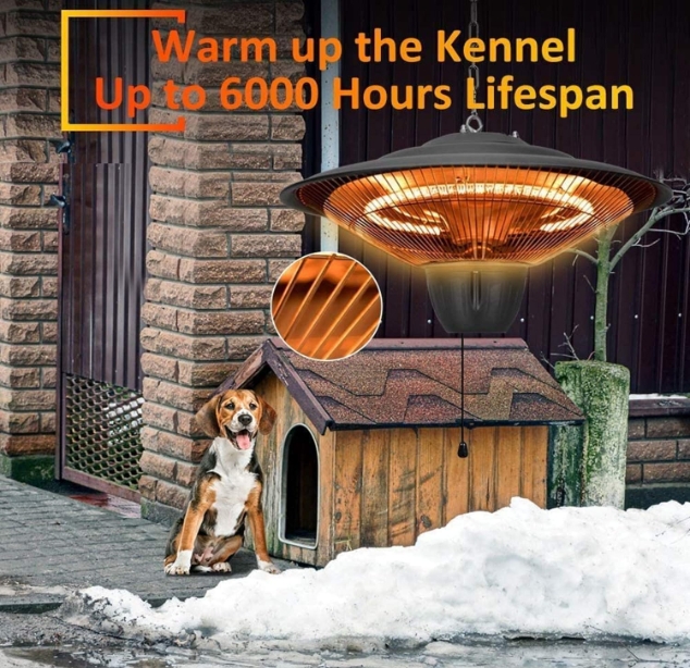 Wall mounted garage heater IR